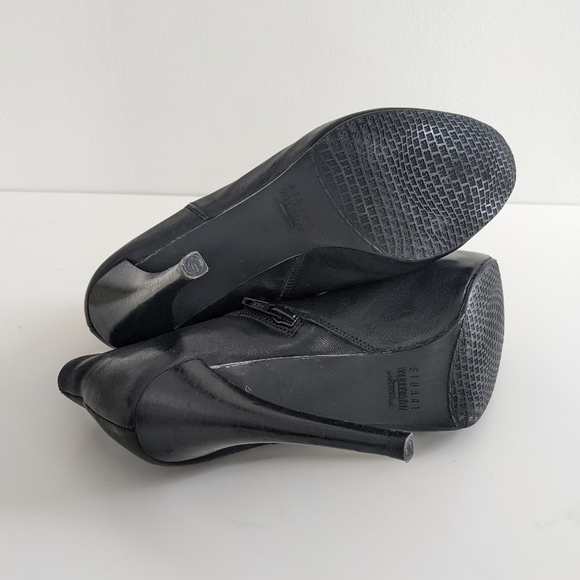 Stuart Weitzman Black Zippered High Heel Zippered Booties Size 6.5 - Picture 7 of 8